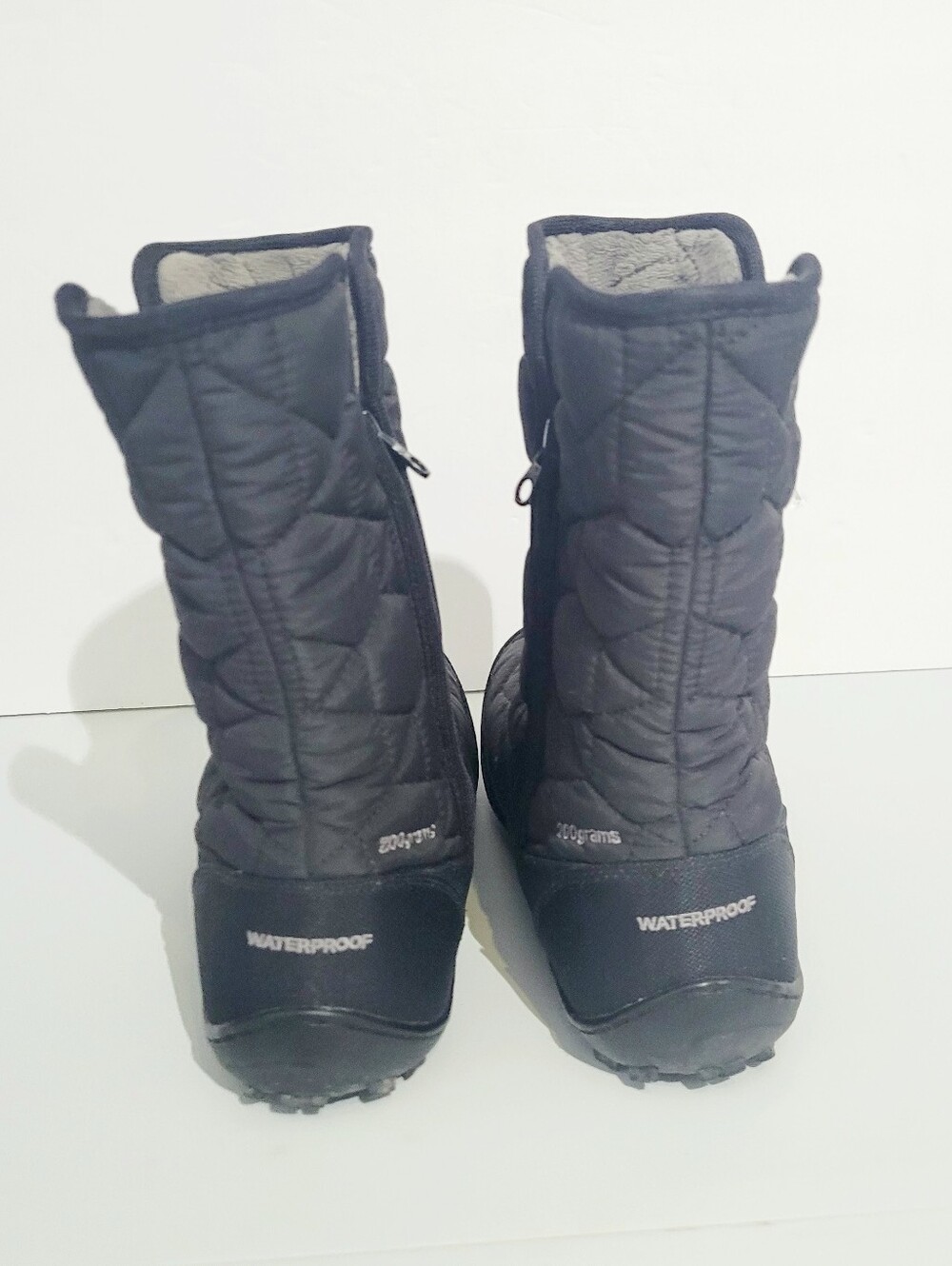Columbia Omni-Heat Waterproof Winter Snow Boots Women's US 9 Black 200g Insulate - Picture 3 of 13
